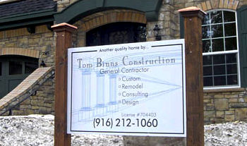 Lake Tahoe House Construction Sign
