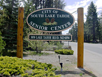 South Lake Tahoe Senior Center Monumnet Sign