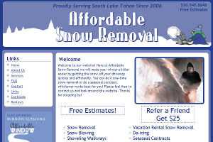 Affordable Snow Removal Website